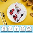 thumbnail image 6 of WERPE Maximalism Pattern Polyester Cloth Napkins for Party Dinner Decoration Washable Napkins Gift 2 PCS, 6 of 7