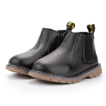 

Toddler Boys Leather Soft-soled Chelsea Boots