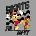 thumbnail image 2 of Boy's Mickey & Friends Mickey Mouse Skate All Day  Pull Over Hoodie Athletic Heather X Large, 2 of 4
