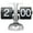 C, variant on YDYB Retro Table Clock with Large Number, Battery Operated, Home Decor, for Home, Office, School, Hotel, Coffee Shop, Black A