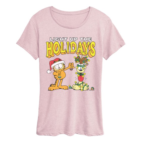 Garfield - Odie Christmas Short Sleeve Graphic T-Shirt