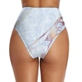 thumbnail image 4 of PEASKJP Culotte String de Plage Unie pour Femme, Taille Haute, Bas de Bikini, Bleu Pâle TTG, 4 of 5