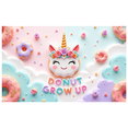 thumbnail image 6 of Decorative Unicorn Doughnut Birthday Banner for Kids Party Celebration Event, 6 of 7