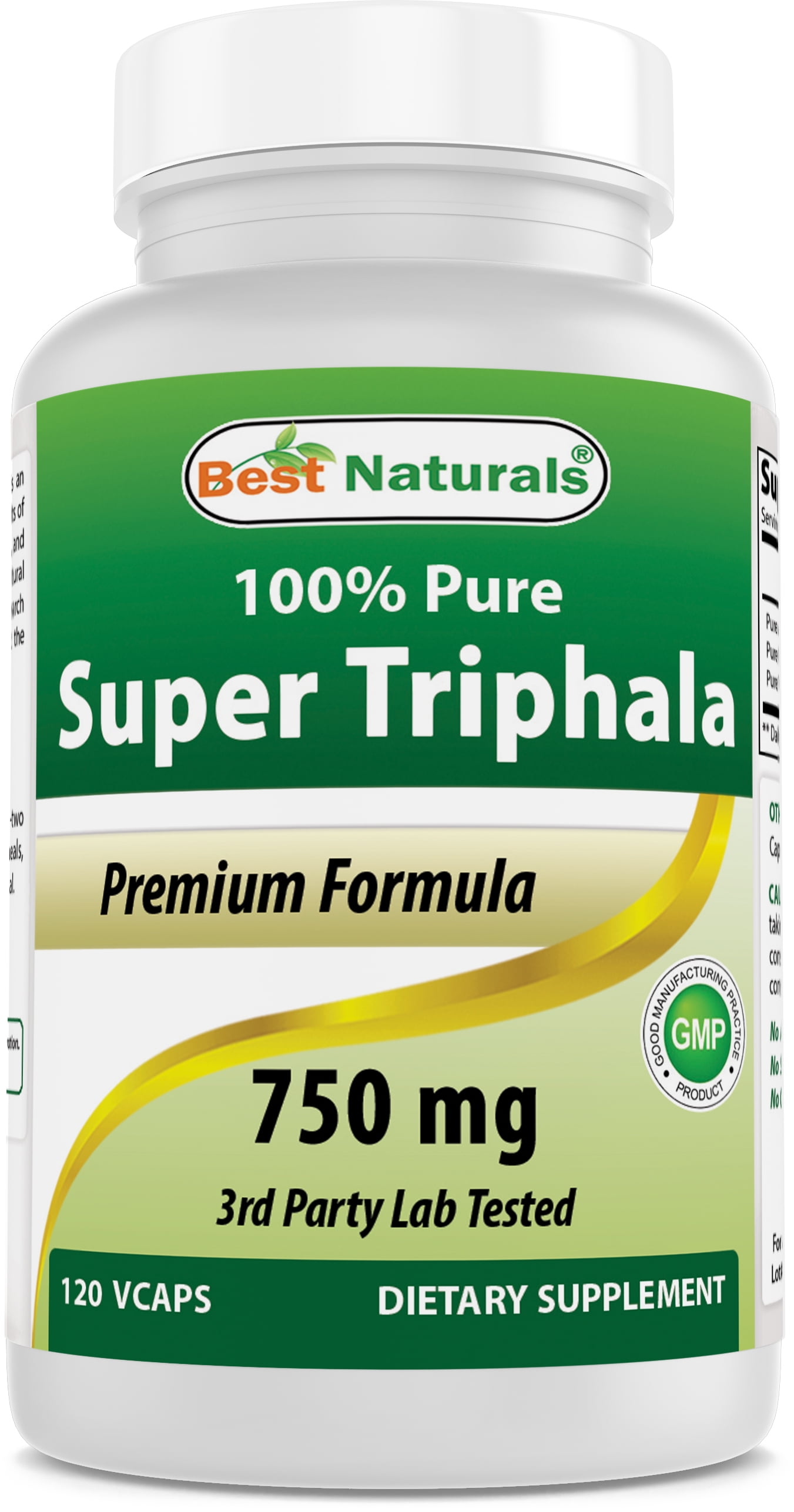 Best Naturals Triphala 750 mg 120 Vegetarian Capsules I 100 Pure