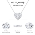 thumbnail image 5 of APSVO 925 Silver Plated Love Heart Initial Necklaces for Women CZ Letter L Pendant Chain Birthday Christmas Jewelry Gifts Teen Girls Stocking Stuffers Kids Age, 5 of 7