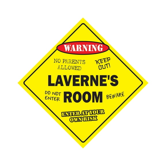 SignMission X-Lavernes Room 12 x 12 in. Crossing Zone Xing Room Sign - Lavernes