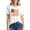 A146 White, variant on Mifsaly Cotton Short Sleeve Tops for Women 4Th of July Patriotic T-Shirt Usa Graphic Basic Casual Summer Top Loose Fit Breathable Lightweight Independence Day Tee XXL