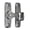 A, variant on Barn Door Lock, Sliding Door Flip Latch Security Bolt Lock, Anti Slip Twist Bar Barn Door Latch Hardware, Privacy Swing Bolt Lock for Closet Cabinet Sliding Gate Indoor Storage Door Safety Fixing