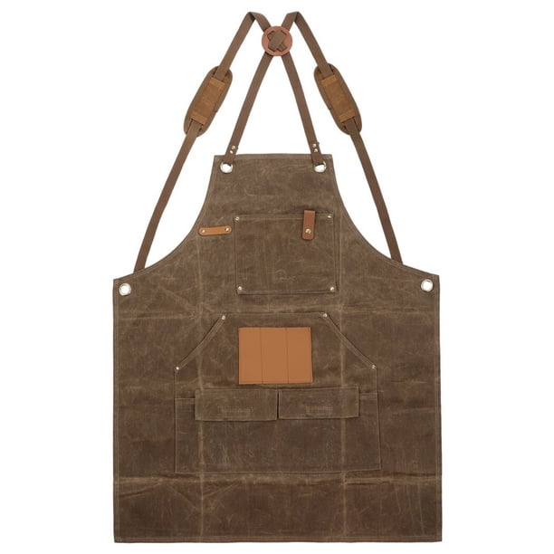 Woodworking Apron for Men, Work Apron with Multiple Tool Pockets