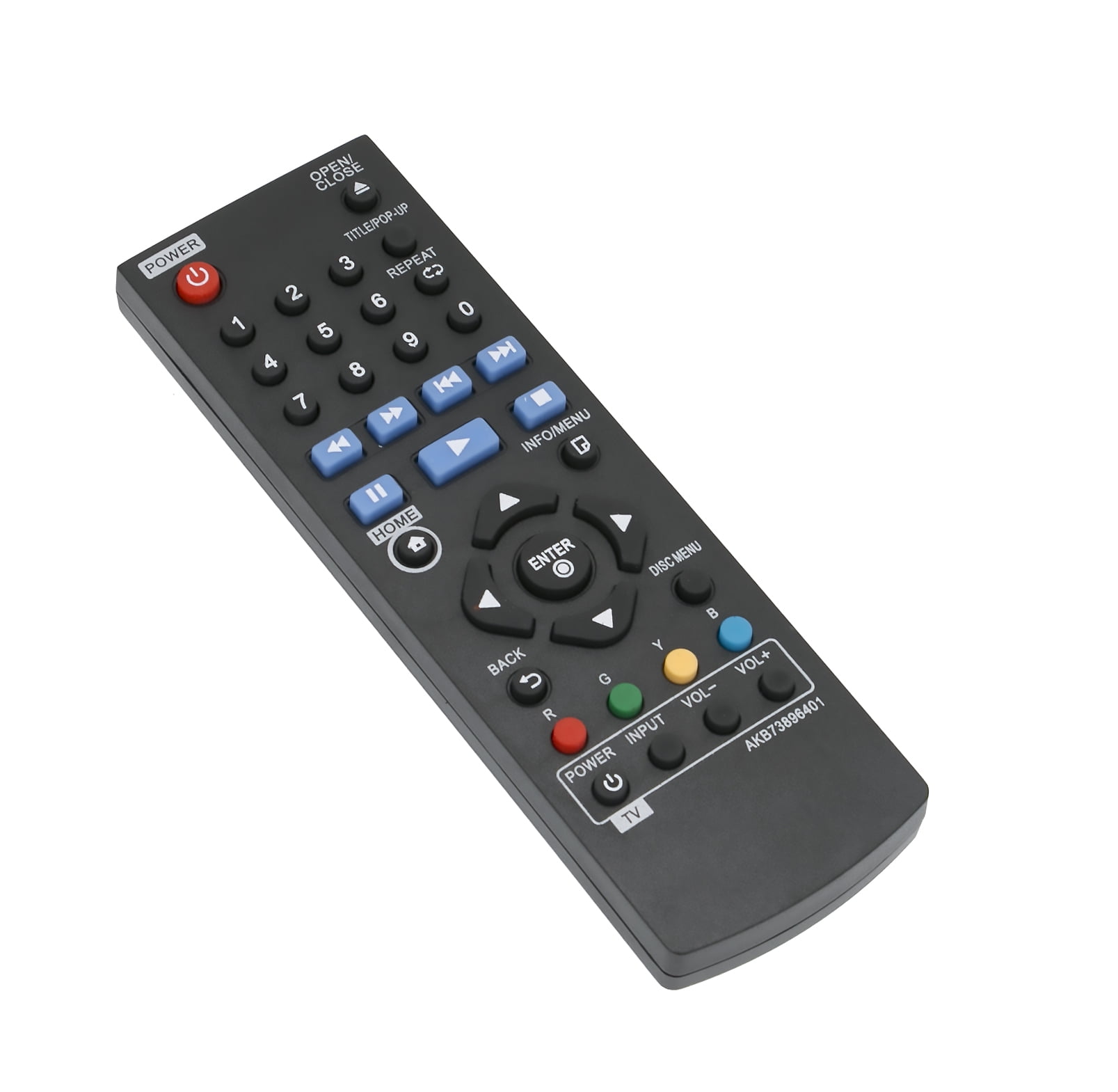 New Remote Control AKB73896401 Replacement for LG Blu ray