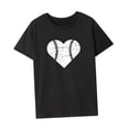 thumbnail image 3 of Camiseta para mujer con cuello redondo, camiseta básica informal de moda para viajes, oficina, deportes M, 3 of 8