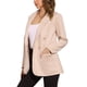 thumbnail image 4 of Blazer de ante sintético Inspire Chic para mujer, chaqueta de traje de doble botonadura con solapa, color beige, 4 of 6
