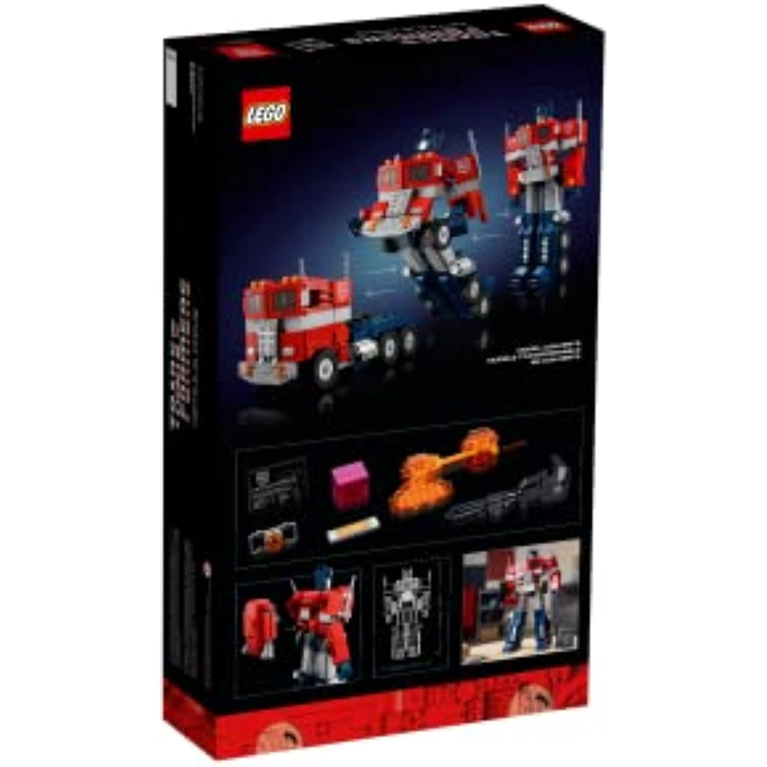 LEGO Transformers Optimus Prime 10302 Creative Building Kit for Adults; Collectible Build-and-Display Model(1,508 Pieces)