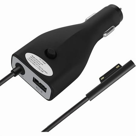 xzyuan Surface Car Charger with USB Charging Port Total 42W 12V 2.58A Power Supply Compatible for Microsoft Surface Pro7 + Plus Pro6 Pro5~3 Surface Go 1/2 Laptop 1/2/3 Surface Book
