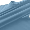 thumbnail image 7 of CPNG Girls and Boys 2 Piece Short Set Kids Summer Outfit Solid Color Short Sleeve T-shirt Elastic Waist Shorts Set(Blue,7-8 Years), 7 of 7