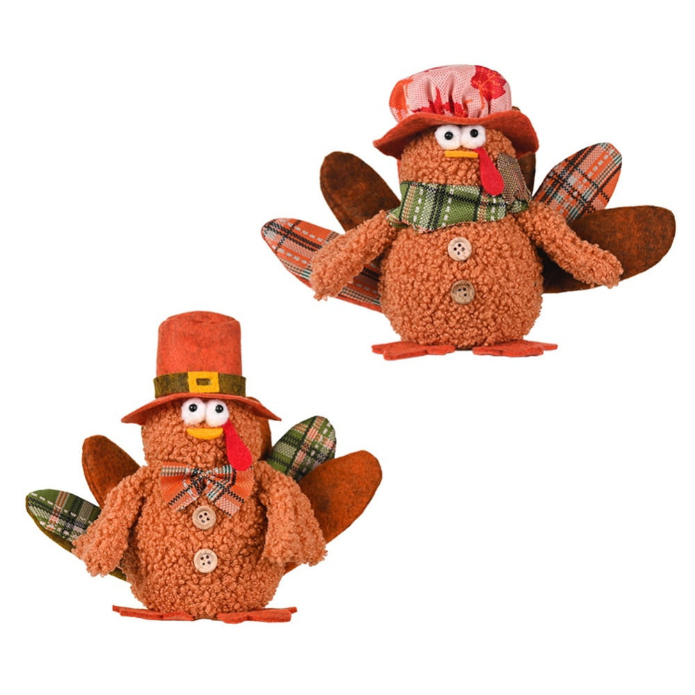 8" Applause #50571 Autumn Harvest Turkey Bean Tush Stuffed Plush Holiday Bird 