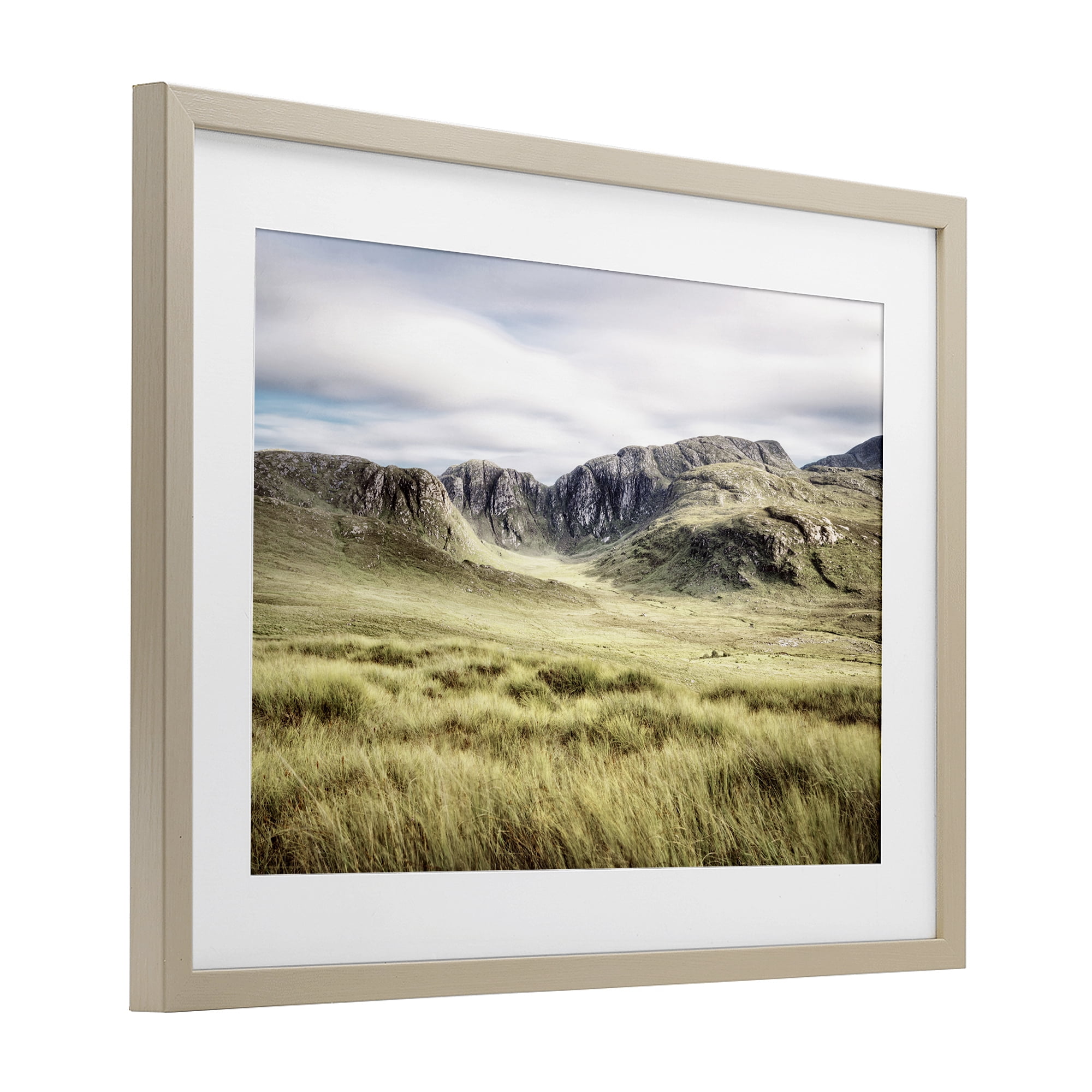 Stupell Industries Irish Countryside Hills Birch Framed Print Under Glass, design by Andy Amos