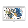 thumbnail image 1 of Three Eyes Cat Watercolor Animal Business Card Holder Case Pocket Box Wallet, 1 of 3