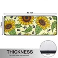 thumbnail image 5 of Kitchen Rugs Sets Of 2,Yellow Sunflower Seed Pattern Anti Fatigue Kitchen Mat Rugs Non Slip Washable,Decorative Kitchen Floor Mats for Kitchen,Sink,Laundry,17"x47"+17"x47", 5 of 5
