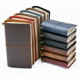 thumbnail image 1 of 100% Genuine Leather Traveler's Notebook Travel Diary Journal Vintage Handmade Cowhide Gift, 1 of 5