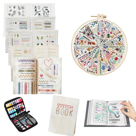 DIY Embroidery Stitch Book Featuring 86 Unique Stitches Embroidery Sewing Projects Guide Book for Beginners and Experienced Embroidery Enthusiasts