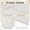 thumbnail image 5 of 10 Pcs Cotton Bra Liners Boob Sweat Pads 3 Layer Rectangle Under Bra Pads Sweat Liners for Women Sweating Supplies(18inch, M White), 5 of 7
