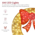 thumbnail image 3 of Corona de Navidad Best Choice Products, preiluminada, 76 cm, LED, 3 of 7