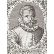 Jan Huygen van Linschoten, 1563 - 1611.  Dutch merchant and historian.  After a 17th century engraving. Poster Print by Ken Welsh (12 x 16)