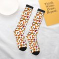thumbnail image 5 of JUNZAN Fun Novelty Knee Warmer High Socks Hot Dog Burger Design, 5 of 6