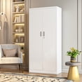 thumbnail image 4 of CJF 72-Inch Tall Metal Garage Cabinet with 4 Adjustable Shelves, White, 1 Count., 4 of 10