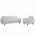 thumbnail image 2 of Modway Empress Sofa and Armchair Set of 2 in White, 2 of 7