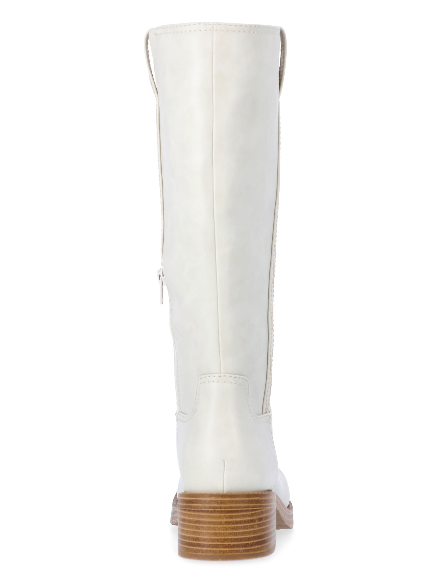 No Boundaries Faux Leather Tall Riding Boots, Women's (Wide Width Available)