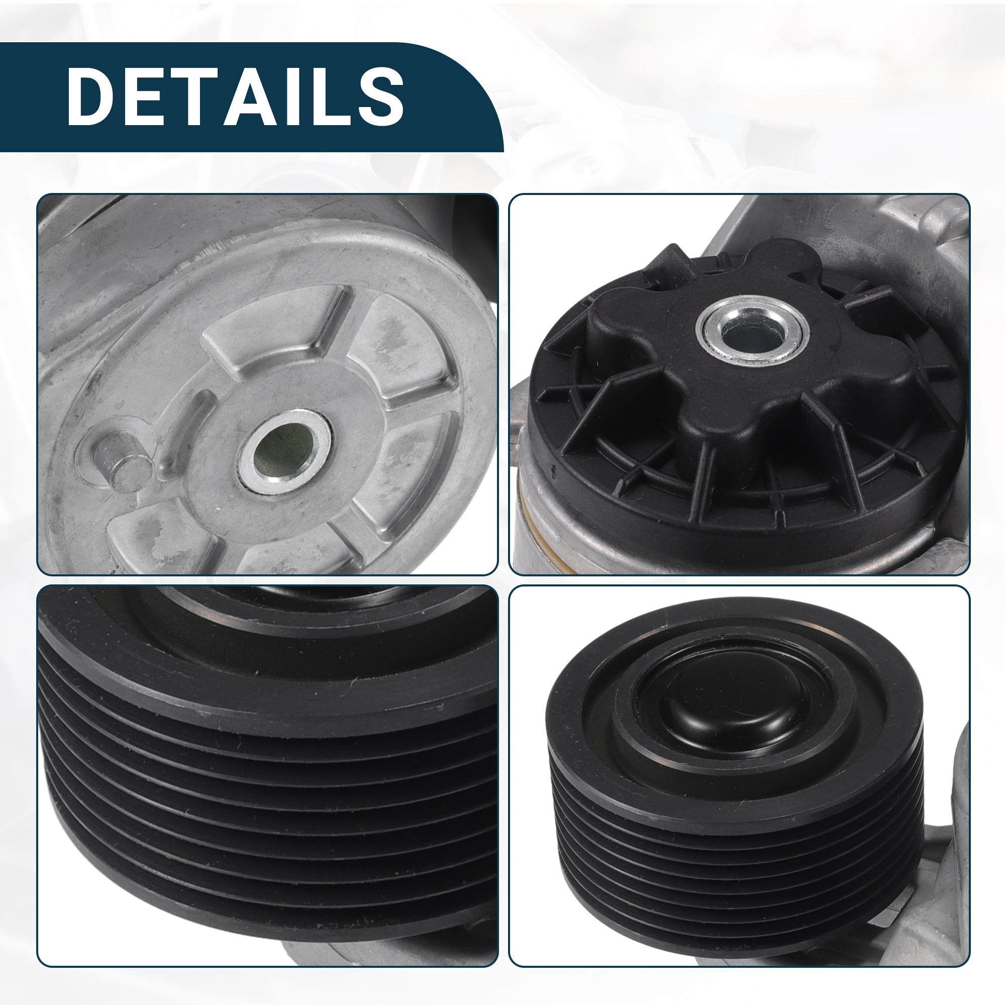 Belt Tensioner Assembly Durable No.3936213 Inner Truck Accessory Drive Belt Tensioner Silver Tone