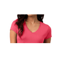 thumbnail image 3 of District Juniors Vintage Wash V Neck Tee-2XL (Coral), 3 of 3