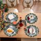 thumbnail image 4 of Ireezec Christmas Diatomite Placemat t Reusable Heat Resistant Washable Table Mats Holiday Dining Party Decoration Insulated Tabletop Protector for Festive Gatherings, 4 of 6
