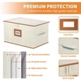 thumbnail image 6 of Aokeyee Wine Glass Storage Box Containers, 2 Pack Stemware Storage Cases for 24 Crystal Glasses, Drinkware, Hard Shell for Moving Protection (Ivory), 6 of 6
