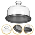 thumbnail image 4 of 1 Set Cake Plate Fruit Foretaste Plate Food Dish Cake Display Plate with Dome, 4 of 9