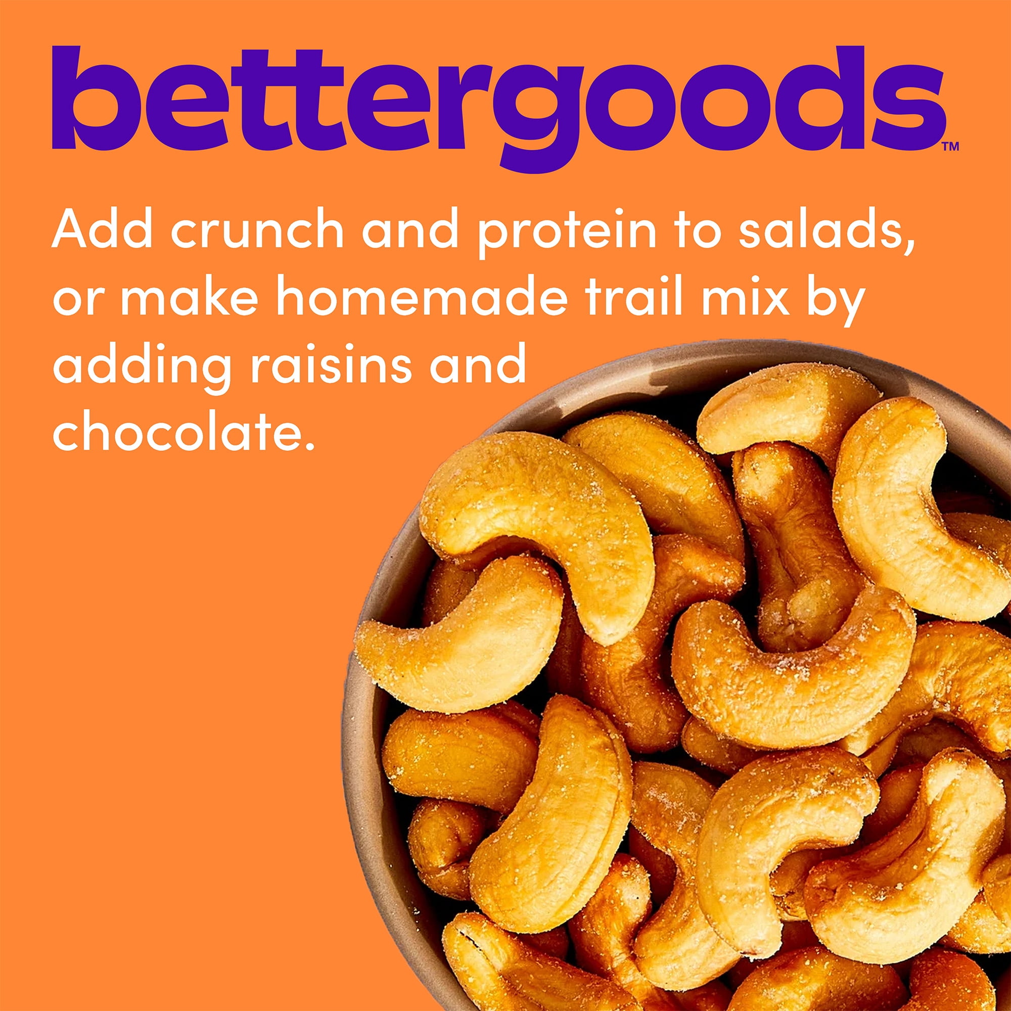 (3 pack) bettergoods Roasted and Salted Cashews, 10 oz