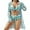 C-White, variant on WREESH Women's 3-Piece Bikini Set with Kimono Cover-Up Long Sleeve Striped Maxi Cardigan & Open Front Beach Swimwear Multicolor
