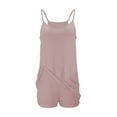 thumbnail image 1 of Yigetop Robe Athlétique avec Shorts! Combinaison-Robe pour Femmes, Couleur Unie, Élégante et Décontractée, à Double Poche, Bretelles Réglables, Café, 3TG, 1 of 4