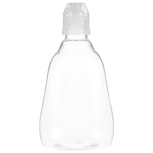 Shisuyan Portable Clear Plastic Honey Bottle With Flip Cap For Easy Dispensing Honey Container Chef Squeeze Bottle For Salad Dressings Sauces And Condiment