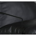 thumbnail image 3 of Porter Designs Hagen Leather & Iron Metal Accent Chair in Black, 3 of 7