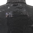 thumbnail image 5 of Lolmot Women's Plus Size Shirts Dresses Fashion Sequins Long Sleeved Solid Make Dress Party Dress Formal Dresses Buttons V-Neck Cocktail Glitter Wedding Evening Clubwear Shirts, 5 of 5