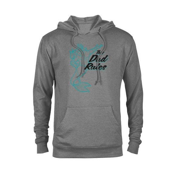 Disney The Little Mermaid King Triton Dad Rules Men's - Pullover Hoodie for Adults - Customized-Athletic Heather