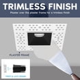thumbnail image 3 of LUXRITE 1-Inch LED Trimless Spotlight with J-Box, Black Interlocking Trim, 5CCT, 7W, 500LM, CRI90, 38, Dimmable, 6 Pack, 3 of 7