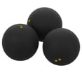 thumbnail image 1 of UPOUART 3Pcs Black Rubber Squash Balls for Beginner Practice Slow Speed Training and Competition Matches, 1 of 8