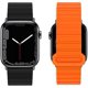 thumbnail image 2 of Compatible con correas Apple Watch de 45 mm, 44 mm, 42 mm, 41 mm, 40 mm y 38 mm, correa fina de silicona con cierre magnético [uso en ambos lados] para iWatch SE Series 7, 6, 5 y 4, 2 of 5