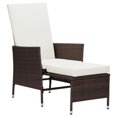 thumbnail image 6 of vidaXL Patio Furniture Set 3 Piece Wicker Armchairs with Table Poly Rattan, 6 of 34