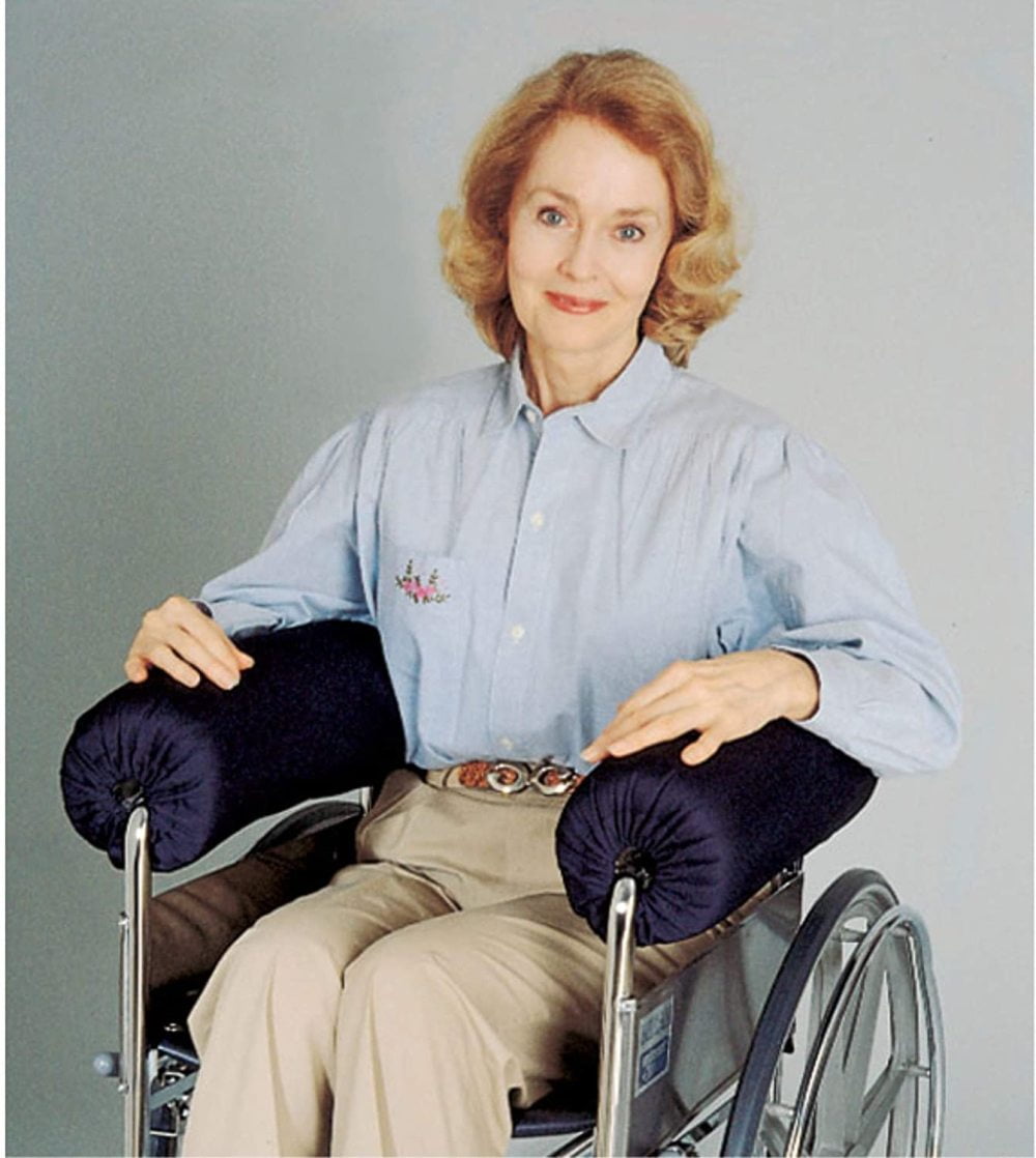 "Wheelchair Stabilizer Armrest Bolster 5"" and 6"" FullArm or 1/2 arm