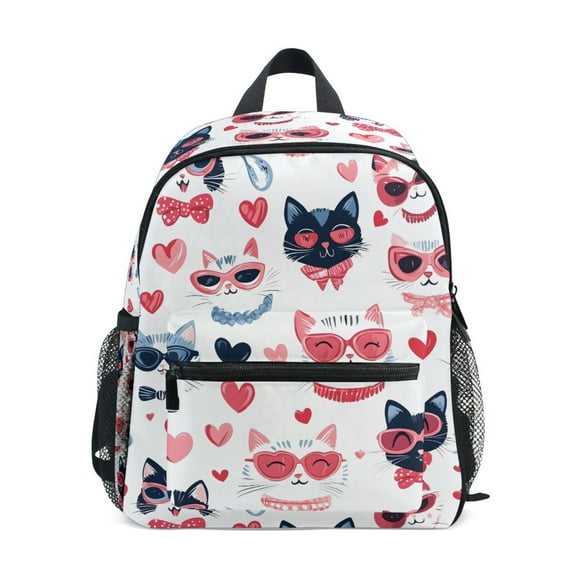 ALAZA Cat Cartoon School Backpack Small Bookbag Mini Bags